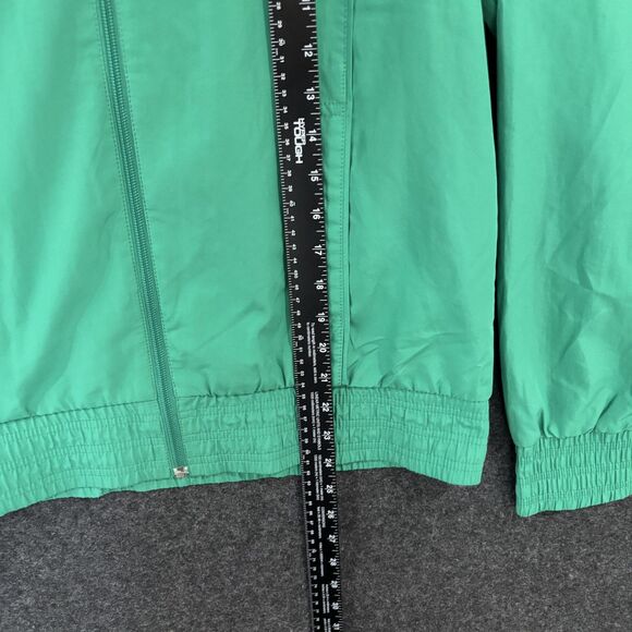 Nike Jacket Women's Large 12-14 Green Track Full Zip Windbreaker Pockets Vented - Picture 4 of 8
